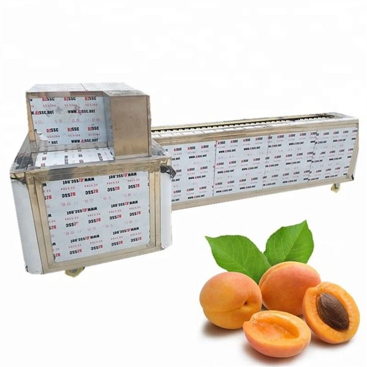 Odpeckovací stroj na meruňky